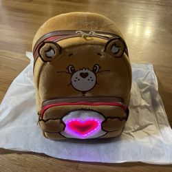 Loungefly Care Bears Tenderheart Bear Plush Light Up Glow Mini Backpack
