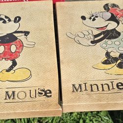 Artissimo Disney Minnie & Mickey Mouse Vintage Inspired Canvas Art 11x13
