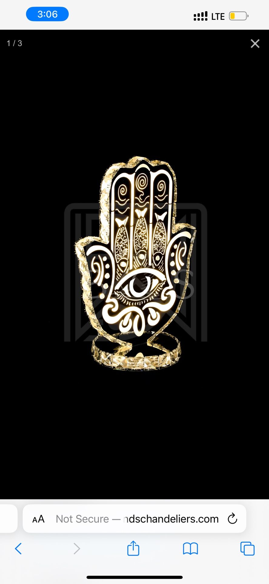 Hamsa hand Led Decor- Double Color Home Decor
