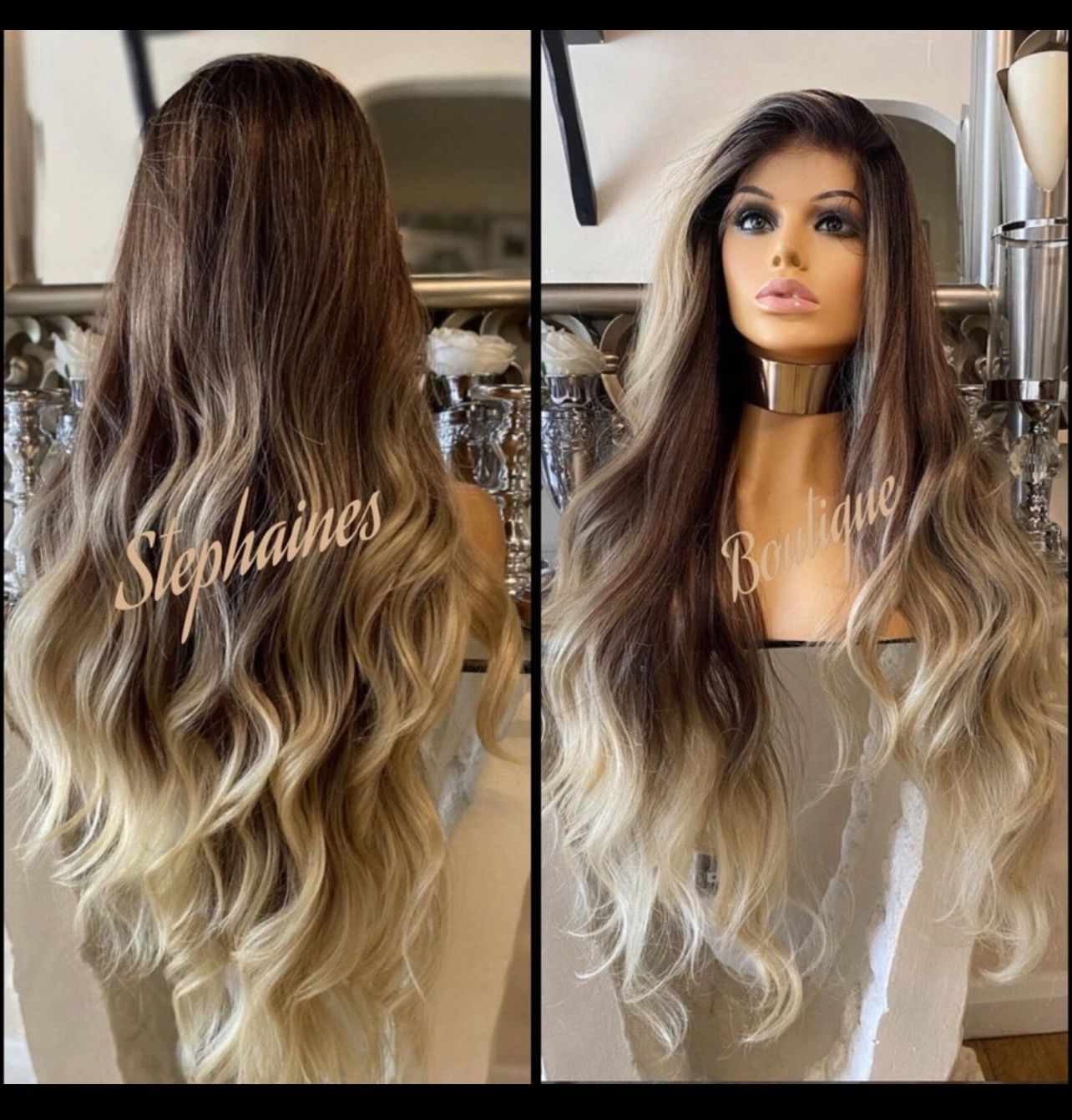 Human Hair Blended Lace Front Wig