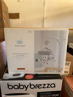 Cloud Island Baby Musical & White Noise Crib Mobile w/ Animals Auto Shut off NEW