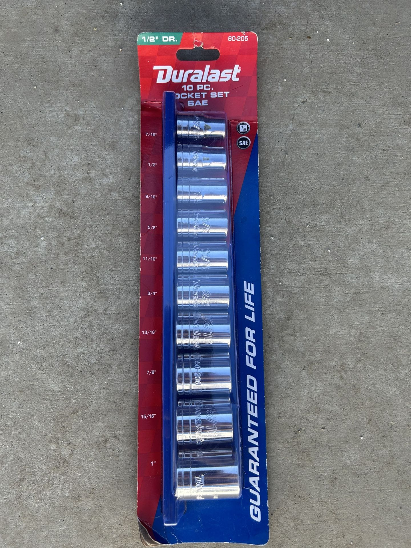 1/2” DR. 10 Pc. Socket Set