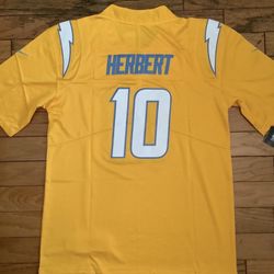 Navy , White, And Gold Justin Herbert Los Angeles Chargers Jersey