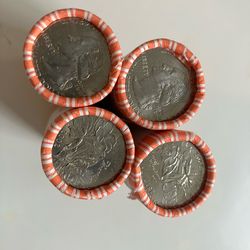 4- Rolls of 2002 D Mississippi Quarter Rolls