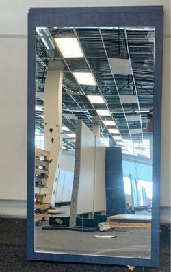 Blue Frame high quality Mirrors with stands 4 ft long and 2’2 ft wide