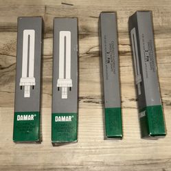 NEW Damar Compact Fluorescent Twin Tube Bulb 2 Pin. Price is for each 1