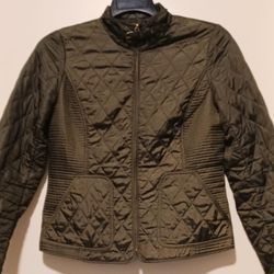 New Banana Republic Military Green Light Weight Jacket Women's Size Medium 
