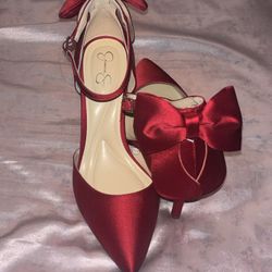 Red Bow Heels