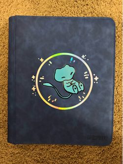 Bubble mew / Mimikyu pokemon top loader binder
