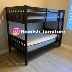 $599 Brand New Twin/twin Bunk Bed With Mattress (read description)