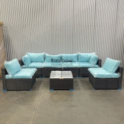 7pc Outdoor Sectional Patio Furniture Set