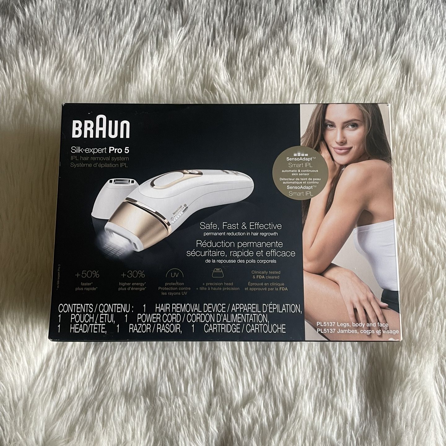 Braun Silk Expert Pro 5 PL5137, IPL Long-Lasting Hair Removal for
