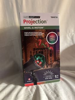 Projection Plus LED Light Show Whirl-a-Motion Static-Santa Claus-NIB