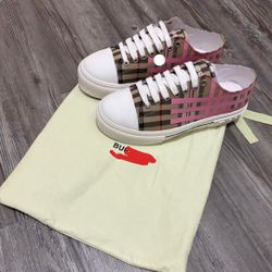 Pink Burberryy Shoes