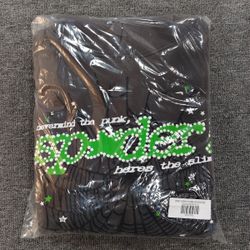 Dark Grey V2 Sp5der Hoodie 