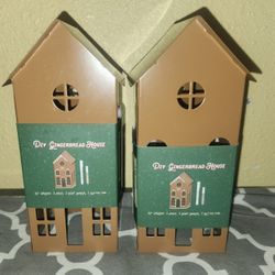 2 DIY Gingerbread House Kits