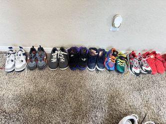 Size 4 Multiple Nike And Jordans