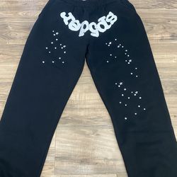 Sp5der Sweatpants Size M – 100% Cotton – Brand New