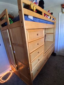 Loft bed with drawers & desk