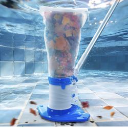 New-Pool Leaf Vacuum with 71.7“ Telescopic Pole, 83GPM Powerful Suction, Rechargeable Cordless Pool Skimmer with 90Mins Runtime for Inground & Above G