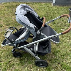 Uppa Baby Double Stroller With Bassinet 