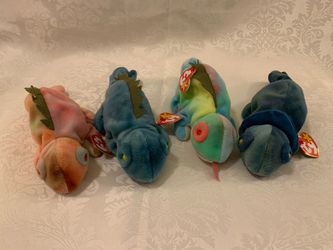 Ty Beanie Babies - Iggy and Rainbow