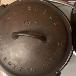 #7 Cast Iron Flat Bottom Kettle