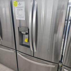 $1450(MSRP$3099, Save $1649) LG French 3 Door Refrigerator With Craft Ice and Smart ThinQ