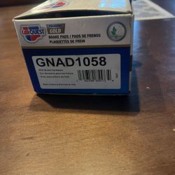 CarQuest Premium Gold Brake Pads Item# GNAD1058