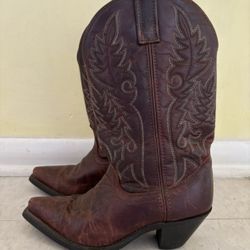 Vintage Leather Cowboy Boots 