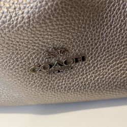 Silver coach purse