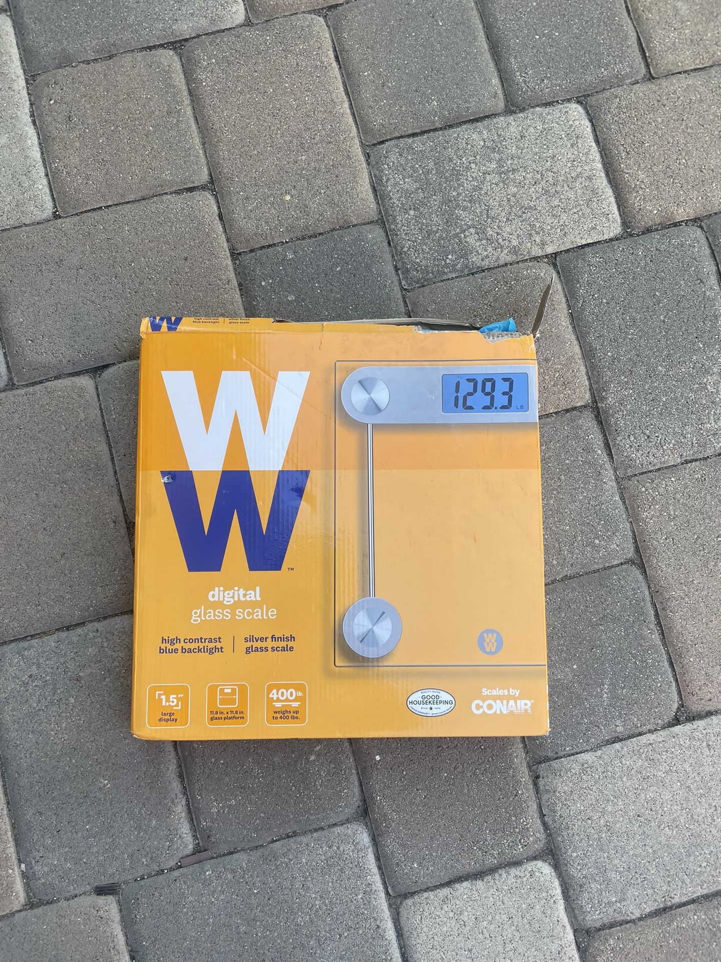 W W digital glass Scale