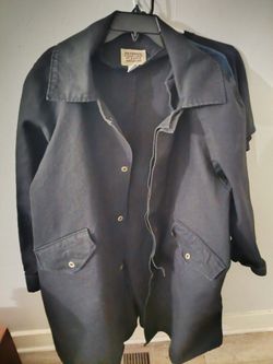 Frontier Classic Size XL 100% Cotton Western Cowboy Duster Coat Black 19th Century