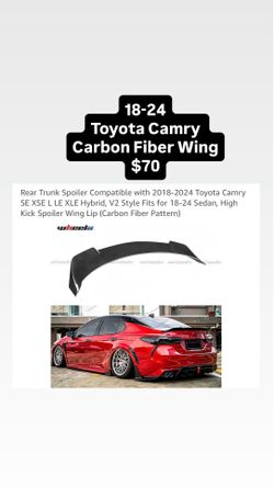 18-24 Toyota Camry Carbon Fiber Wing • $70