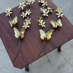 Vintage butterfly brass two pairs