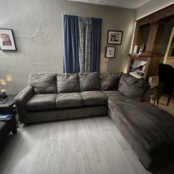 Grey L Shaped Couch 