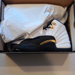 Air Jordan 12 Retro White Metallic Gold Black "Royalty Taxi"