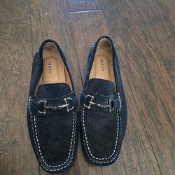 Alfani Blue Suede Loafers Size 12