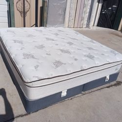 King Pillowtop Mattress And Box Spring