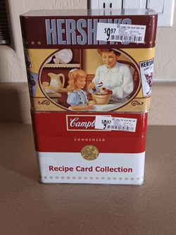 Sealed Recipe Card Tins