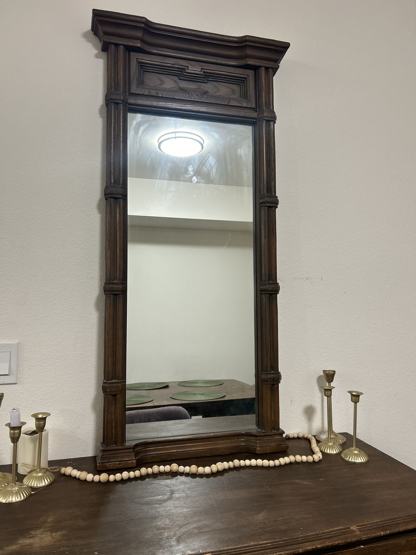 Mid-Century Modern Wooden mirror (MCM)