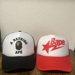 Bape Trucker Hats Snapback 40$ Each