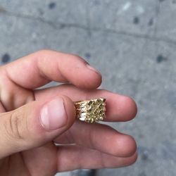 Size 6 14k Gold Nugget Ring 3 Grams