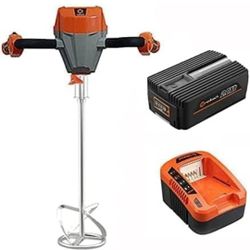 40V Concrete Mixer Brushless Motor Cordless Mixing Kit 2AH Battery and Charger Included