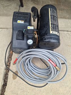 Portable Air Compressor with Hose