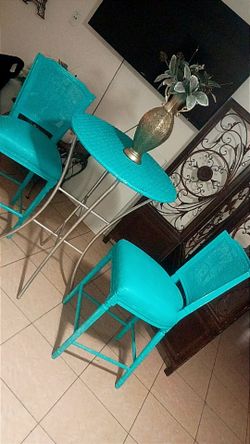 Wicker cocktail table