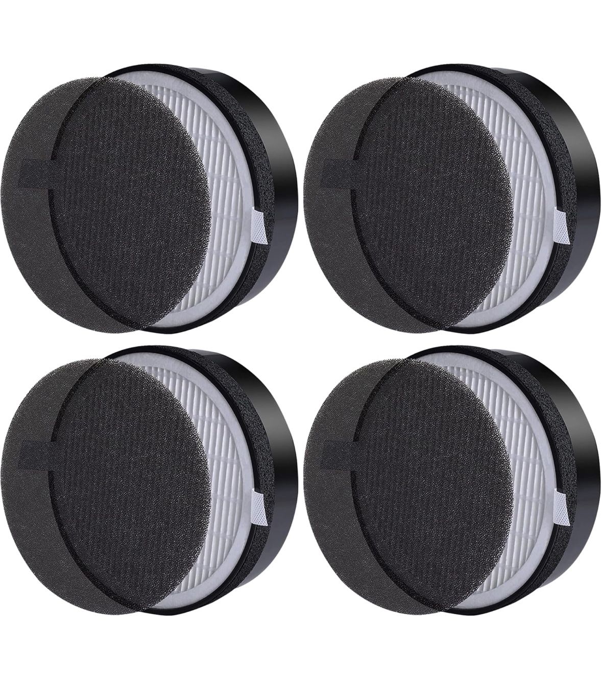 4PK For LEVOIT LV-H132 Air Filter Replacement 3-in-1 HEPA &Carbon Allergy Relief