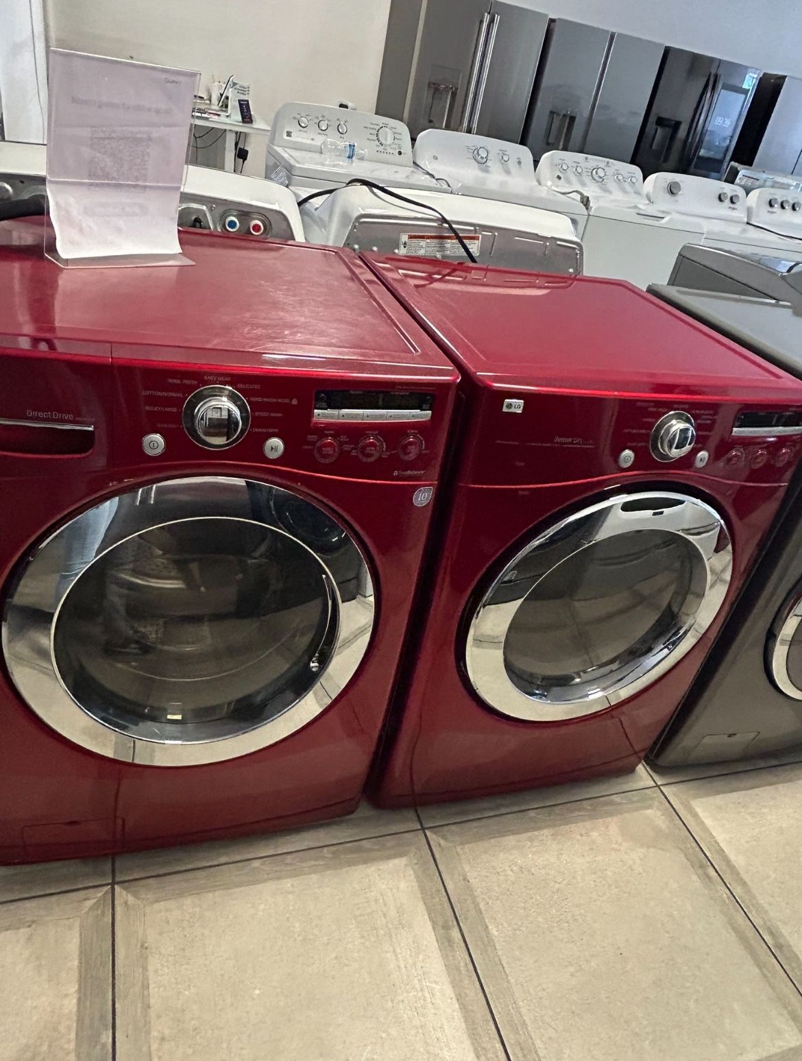 LG Front Load 4.2 Cu Ft Washer And Gas Dryer Set