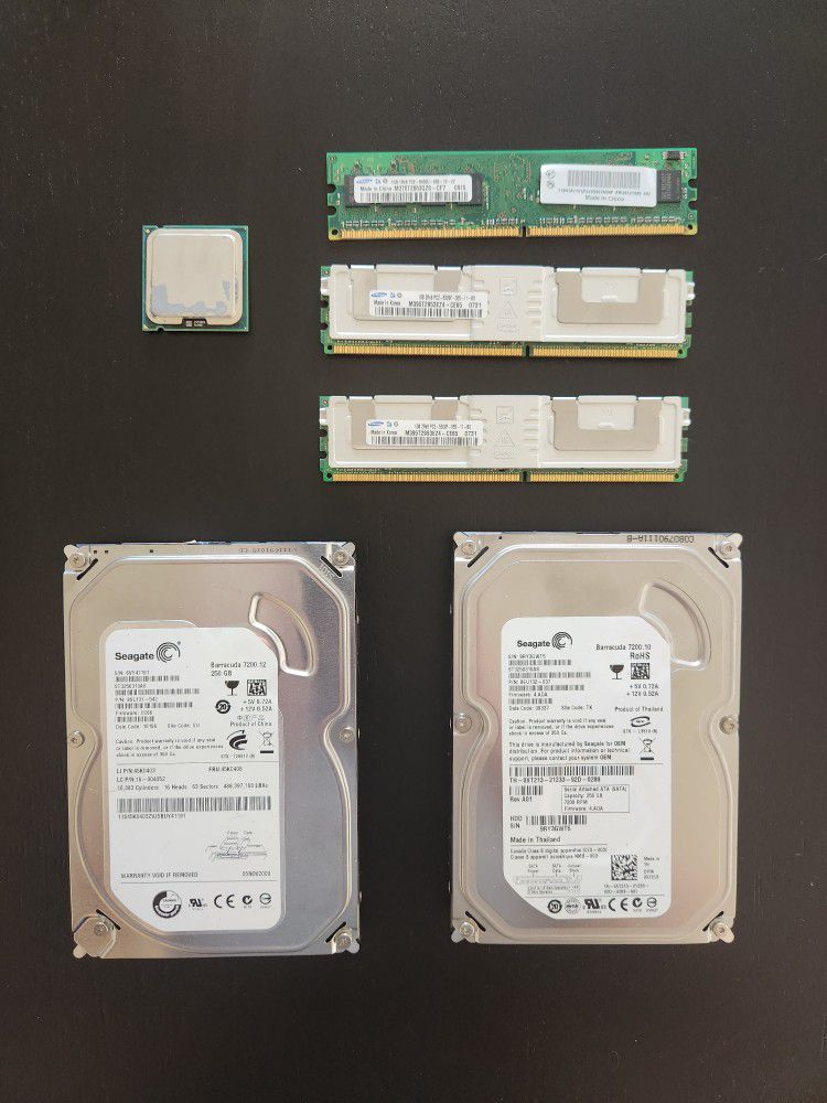 CPU/RAM/HDDs FOR SALE