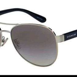 New COACH WOMENS AVIATOR SUNGLASSES WITH OMBRE TEMPLES COMES WITH BOX